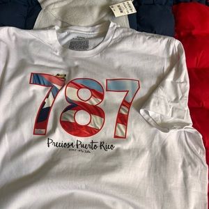 XXL 787 Mi Isla Puerto Rico Flag Tshirt
